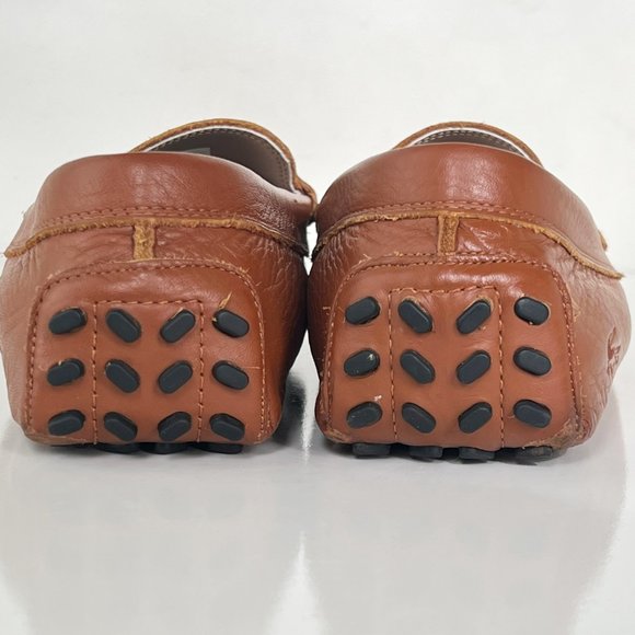 LACOSTE Men\'s Ansted Craft Tan Leather Loafer Driving Shoes Size 11.5 main image 11
